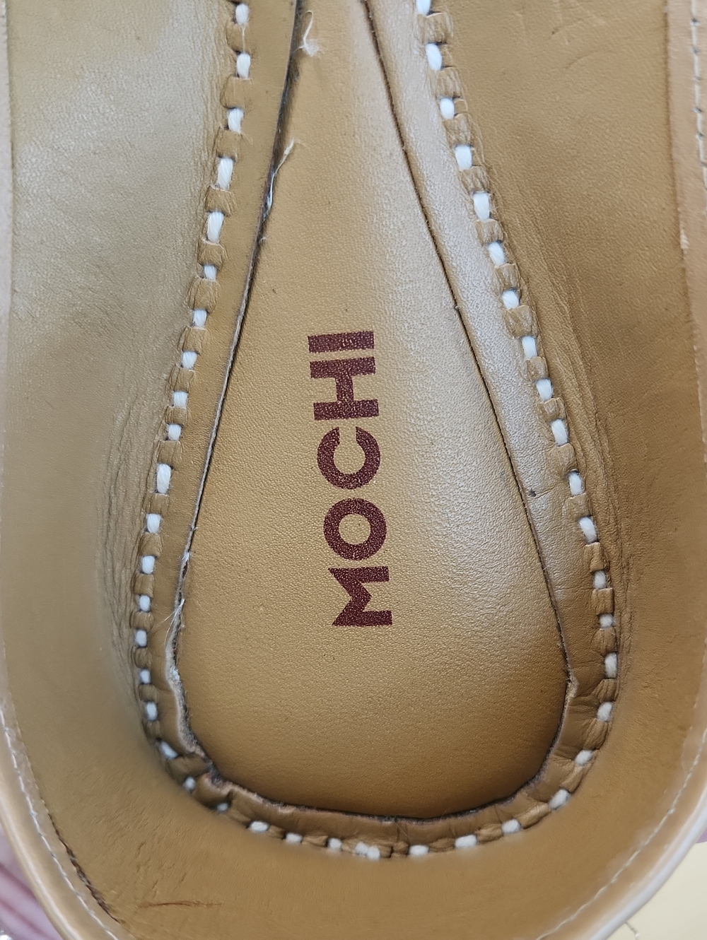Mochi Embroidered Punjabi Jutti Flats Size 40 Gold Cream US 9 - Picture 14 of 17